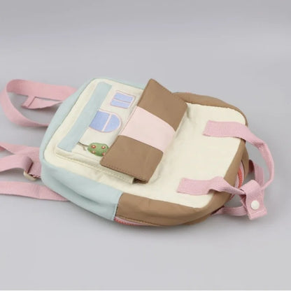 Cute Cartoon Tree House Embroidered Backpack