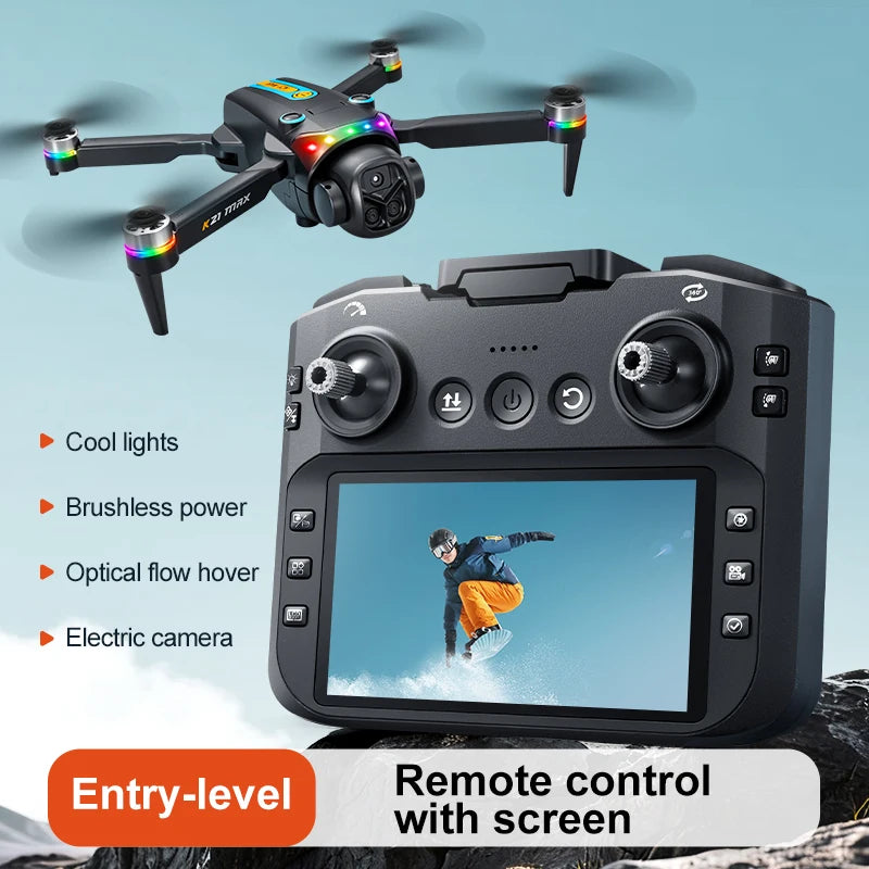 ZNLYRION K21MAX Foldable RC Drone with Screen Remote Control