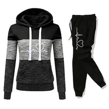 Hooded Sweatshirt Versatile Joggers Set