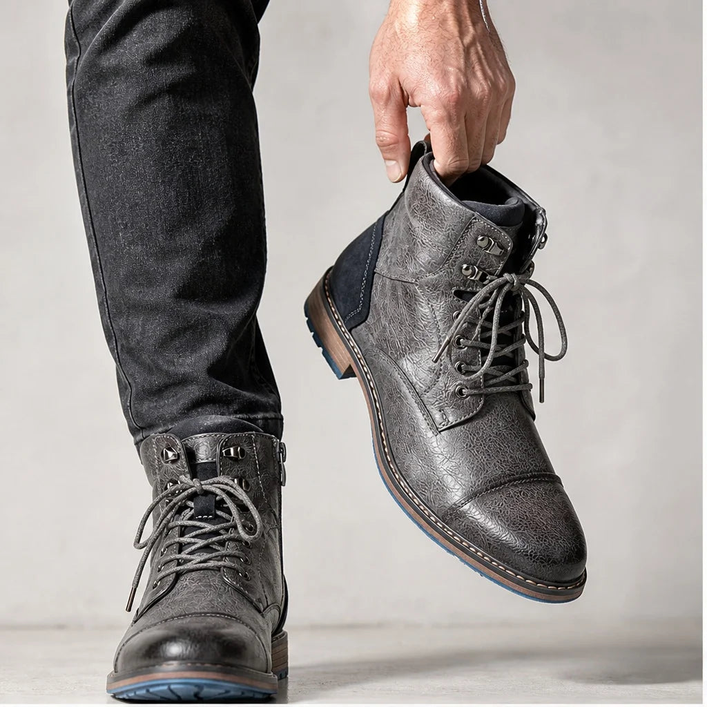 Men’s Retro Leather Ankle Chelsea Boots