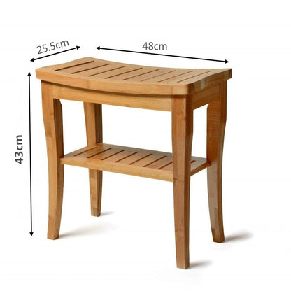 Bamboo Wood Bath Non-Slip Thickened Toilet Shoe Changing Stool