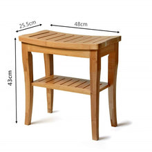 Bamboo Wood Bath Non-Slip Thickened Toilet Shoe Changing Stool