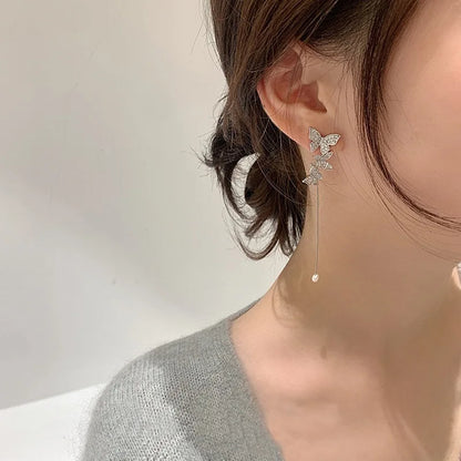 Gold Color Moon Star Clip Earrings For Women
