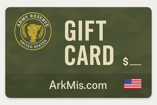 Army Reserve themed gift card for ArkMis.com
