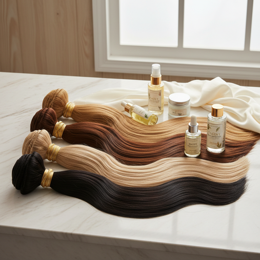 Bone Straight Synthetic Hair Bundles