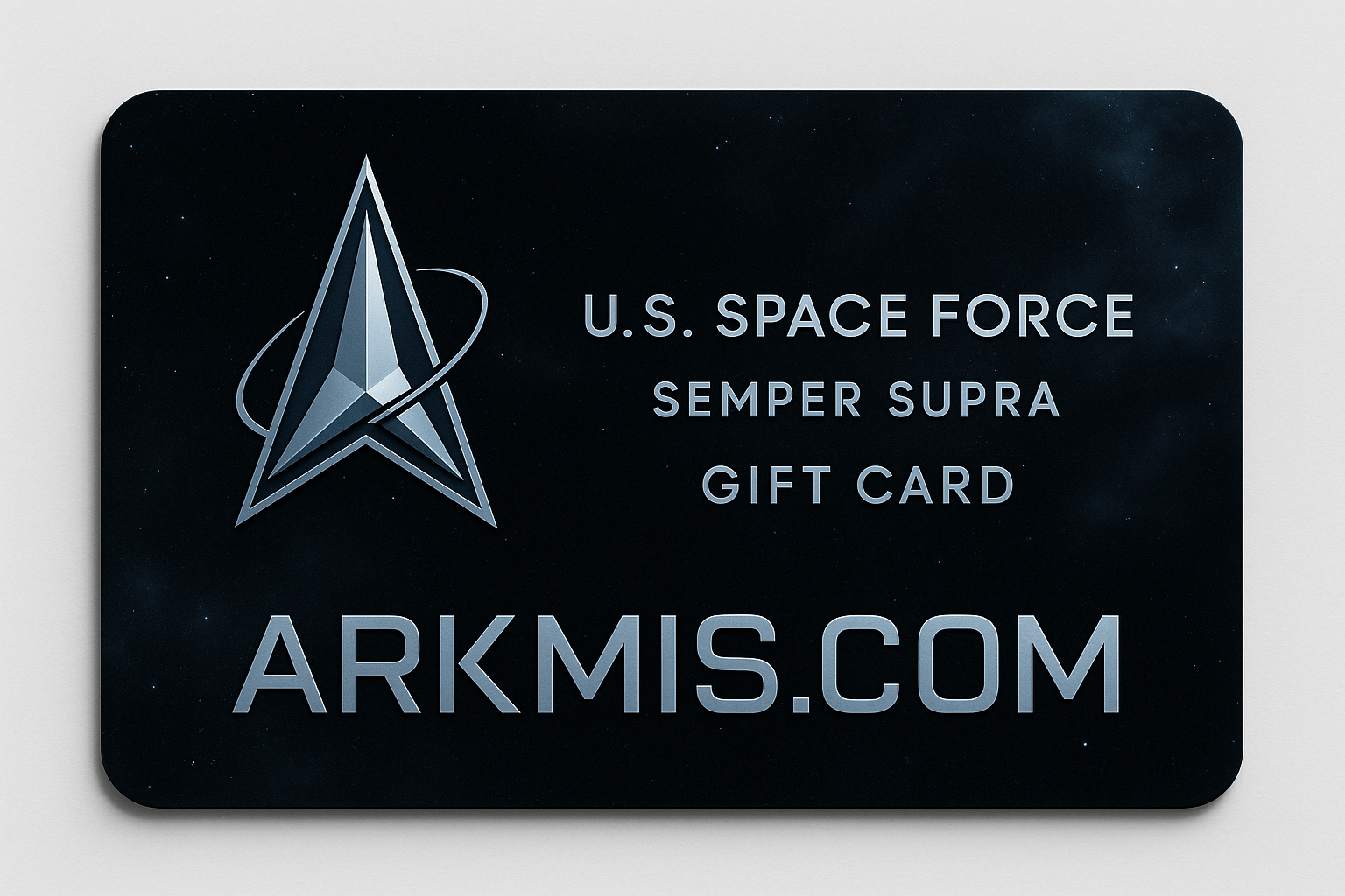 U.S. Space Force themed gift card for ArkMis.com