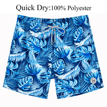 Quick Dry Beach Board Shorts with Mesh Lining