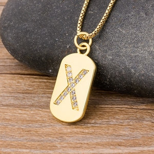 New Design Initial or Letter Copper Necklace