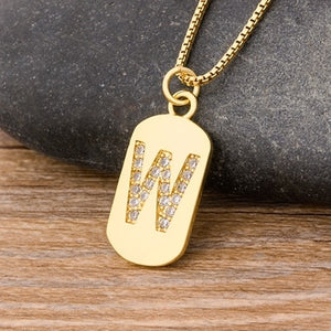 New Design Initial or Letter Copper Necklace