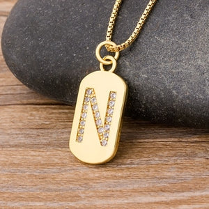 New Design Initial or Letter Copper Necklace