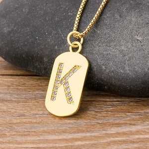 New Design Initial or Letter Copper Necklace