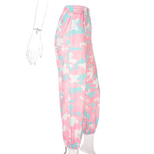 Camouflage Print High Waist Athleisure Pants