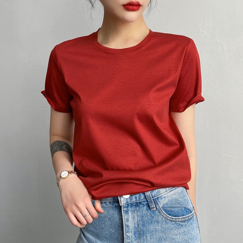 Mulberry Silk Loose T-shirt
