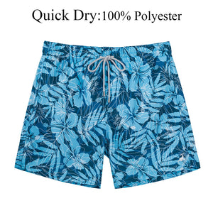 Quick Dry Beach Board Shorts with Mesh Lining