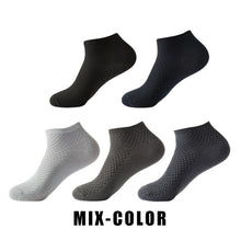 5 Pairs Men Short Socks Bamboo Fiber High Quality Crew Ankle Casual Business Breathable Soft Compression Low-Cut Socks for Male