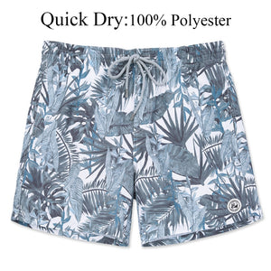 Quick Dry Beach Board Shorts with Mesh Lining
