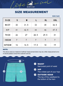 Quick Dry Beach Board Shorts with Mesh Lining