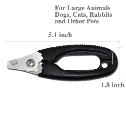 Stainless Steel Professional Pet Nail Clippers with Safety Guard