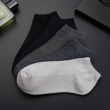 5 Pairs Men Short Socks Bamboo Fiber High Quality Crew Ankle Casual Business Breathable Soft Compression Low-Cut Socks for Male