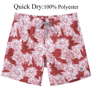 Quick Dry Beach Board Shorts with Mesh Lining