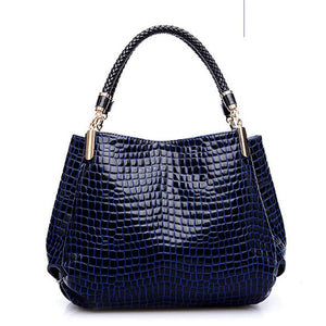 Designer Crocodile Print Two-strap Purse