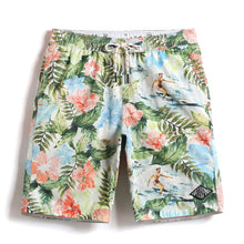 Men's Floral Print Quick Drying Swimwear